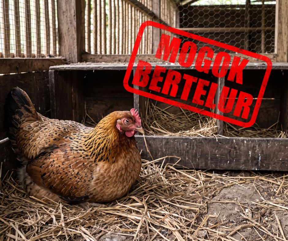 seekor ayam elba yang tidak mau bertelur