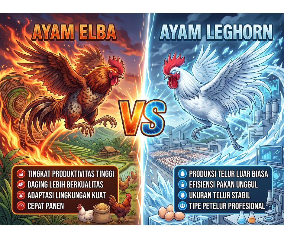 ayam elba vs ayam leghorn