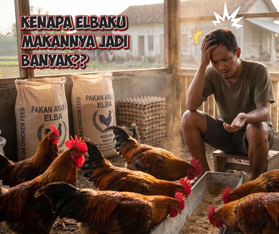 ayam elba banyak makan